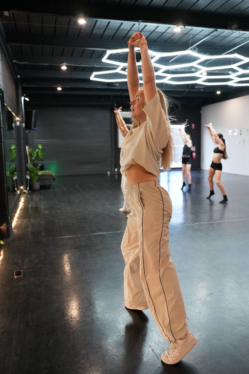 Dance instructor teaching class Pacific Pines